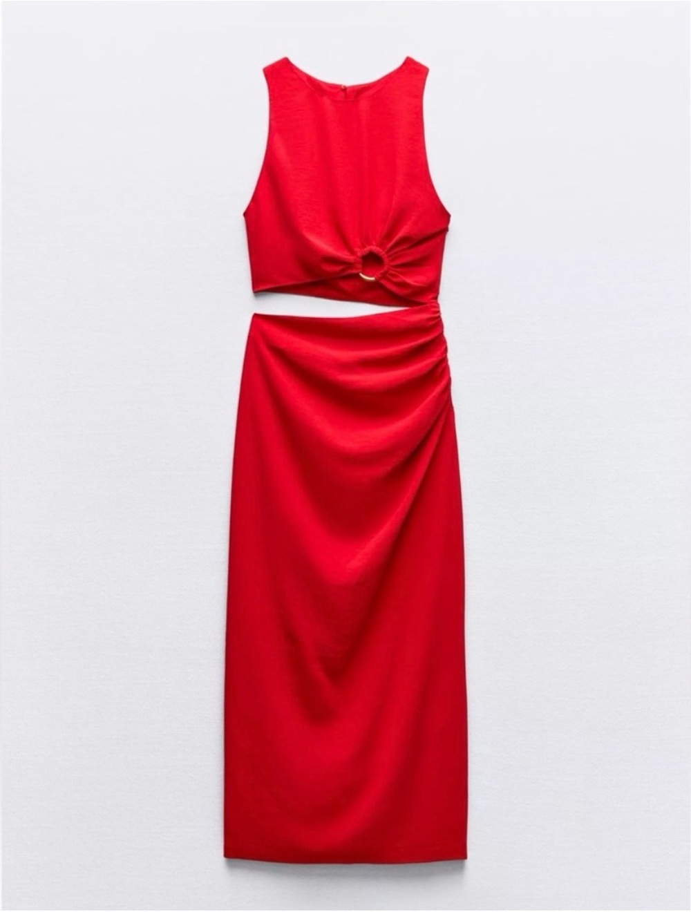 NWT Zara Red Cutout Dress